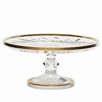 Конфетница 19,5см Матовое золото Flame AS Crystal