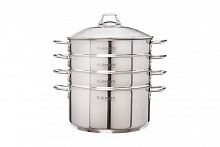 Мантоварка 3-х секционная 6л 26см со стек крышкой Кукмара