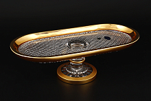 Рулетница 36см н/н хрусталь с золотом Филиция 