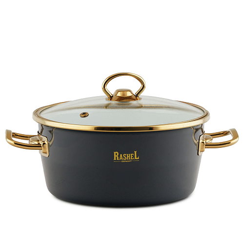 Кастрюля 2,6л с/кр графитовый RasheL