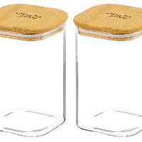 Набор банок для хранения 450мл 2шт с крышками Crystal glass