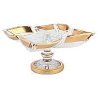 Кабаретница 35см хрусталь с золотом Max Crystal