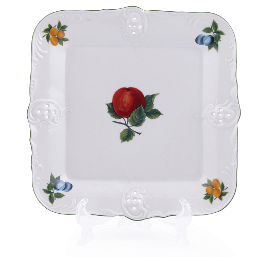 Салатник 31см квадратный Мэри-Энн Фрукты