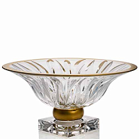 Фруктовница 33см н/н Flame Матовое золото Pallme Konig AS Crystal