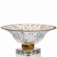 Фруктовница 33см н/н Flame Матовое золото Pallme Konig AS Crystal