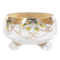 Конфетница 13см тройножка золото Star Crystal