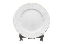 Набор тарелок 25см 6шт Белый узор слоновая кость Bernadotte