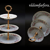 Горка 3х ярусная Серая роза ZL Bernadotte