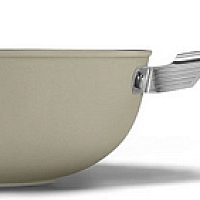 Сковорода Wok 30см Smeg кремовая Стиль 50-х гг