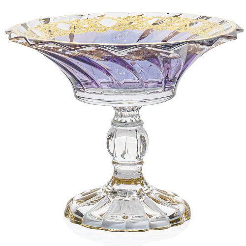 Конфетница 21см н/н Timon s.r.l. Piccadili steam violet gold Конфетница 21см н/н Timon s.r.l. Piccadili steam violet gold