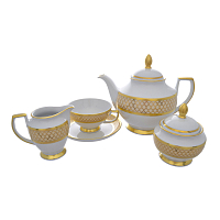 Сервиз чайный 6пер 15пр Valencia Crem Gold Falkenporzellan