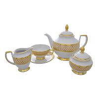 Сервиз чайный 6пер 15пр Valencia Crem Gold Falkenporzellan