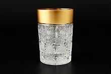 Набор стаканов 180мл 6шт хрусталь с золотом Фелиция Crystal HeArt