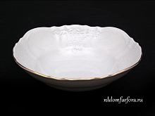 Салатник 19см 1шт Белый узор