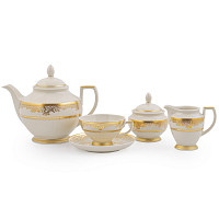 Сервиз чайный 6пер 15пр Creme Gold 9077 Falkenporzellan
