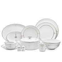 Сервиз столовый 6пер 26пр с супником Candy Line White Platin Falkenporzellan