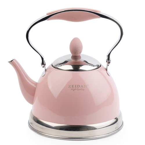 Чайник заварочный 1л розовый (кор=12шт)