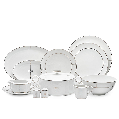 Сервиз столовый 6пер 26пр с супником Candy Line White Platin Falkenporzellan