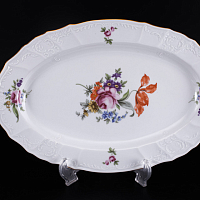 Блюдо овальное 36см Лопух (3шт кор) Bernadotte