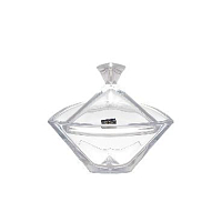 Конфетница 18см с крышкой Triangle Crystalite Bohemia