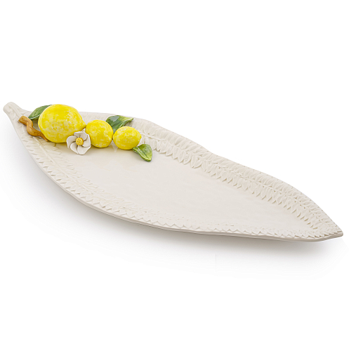 Блюдо Лист 55*22см Лимон Annaluma Блюдо Лист 55*22см Лимон Annaluma