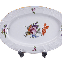 Блюдо овальное 36см Лопух (3шт кор) Bernadotte