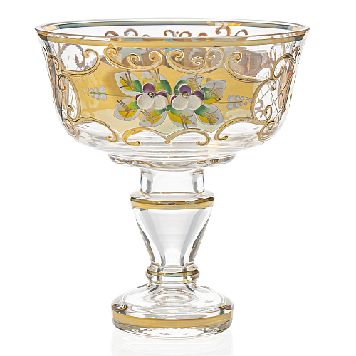 Конфетница 13см золото