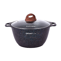 Кастрюля 3л со стекл. крышкой Granit ultra Blue Kukmara
