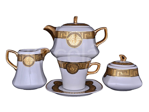 М/З Сервиз чайный 6пер 15пр квадро Медуза