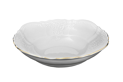 Салатник 23см Белый узор Слоновая кость Bernadotte Салатник 23см Белый узор Слоновая кость Bernadotte