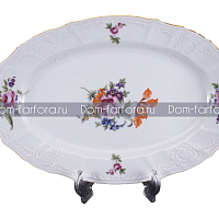 Блюдо овальное 34см Лопух (3шт кор) Bernadotte