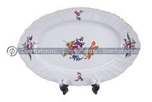 Блюдо овальное 34см Лопух (3шт кор) Bernadotte