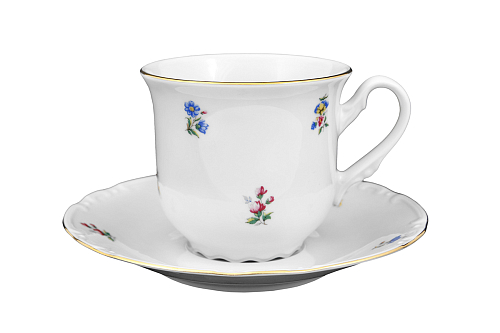 Набор чайных пар 135мл 6шт Constance Мелкие цветы