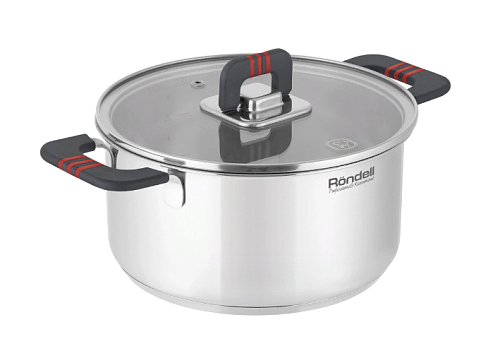 Кастрюля 24см с/кр 5,2л Stripes Rondell Кастрюля 24см с/кр 5,2л Stripes Rondell