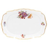 Поднос 21см 1шт Мейсенский букет Queen's Crown