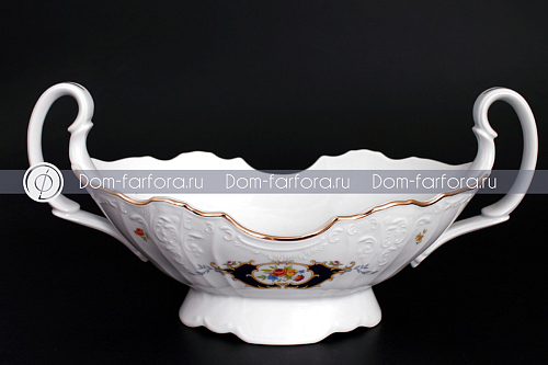 Фруктовница на ножке с ручкой Синеглаз