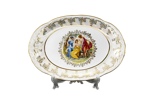Блюдо овальное 32см Аристократ Мадонна  Блюдо овальное 32см Аристократ Мадонна
