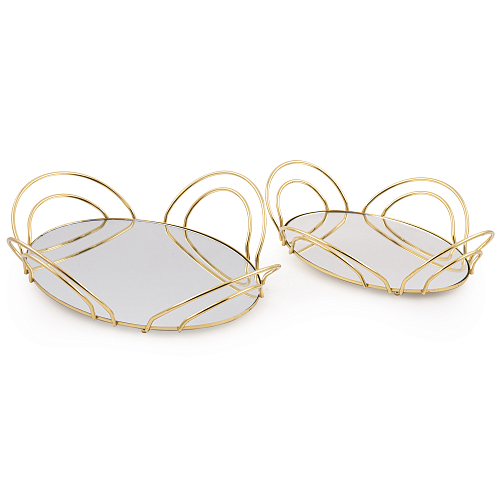 Набор подносов 2шт Gold