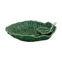 Блюдо для закусок и соуса 34см Капуста green Bordallo Pinheiro