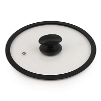 Крышка 24см стекл с силик ободком Weller Rondell