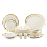 Сервиз столовый 6пер 25пр без супника Constanza Creme Gold 9349 Falkenporzellan