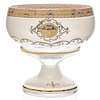 Конфетница 16см Bohemia золото