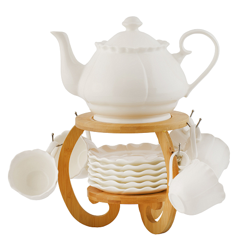 Набор чайный 6пер 13пр, на подставке Royal Classics Волна