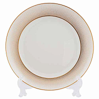 Набор тарелок 22,5см 6шт Deluxe Shape Rio White Gold Falkenporzellan 