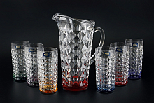 Набор 7пр графин и стаканы Diamond Ассорти Crystalite Bohemia