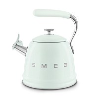Чайник со свистком 2,3л Smeg зеленый Стиль 50-х гг
