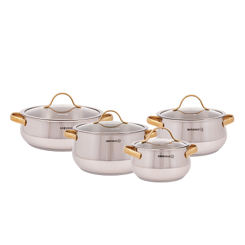 Набор кастрюль 8пр Samara Gold Korkmaz