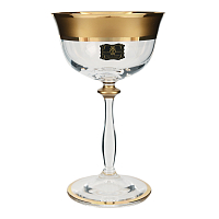 Набор креманок 280мл 2шт Анжела Матовая полоса AS Crystal