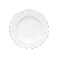 Набор тарелок 23см глубоких 6шт Белый узор Bernadotte