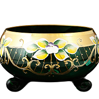 Тройножка 16см золото зеленый фон Star Crystal